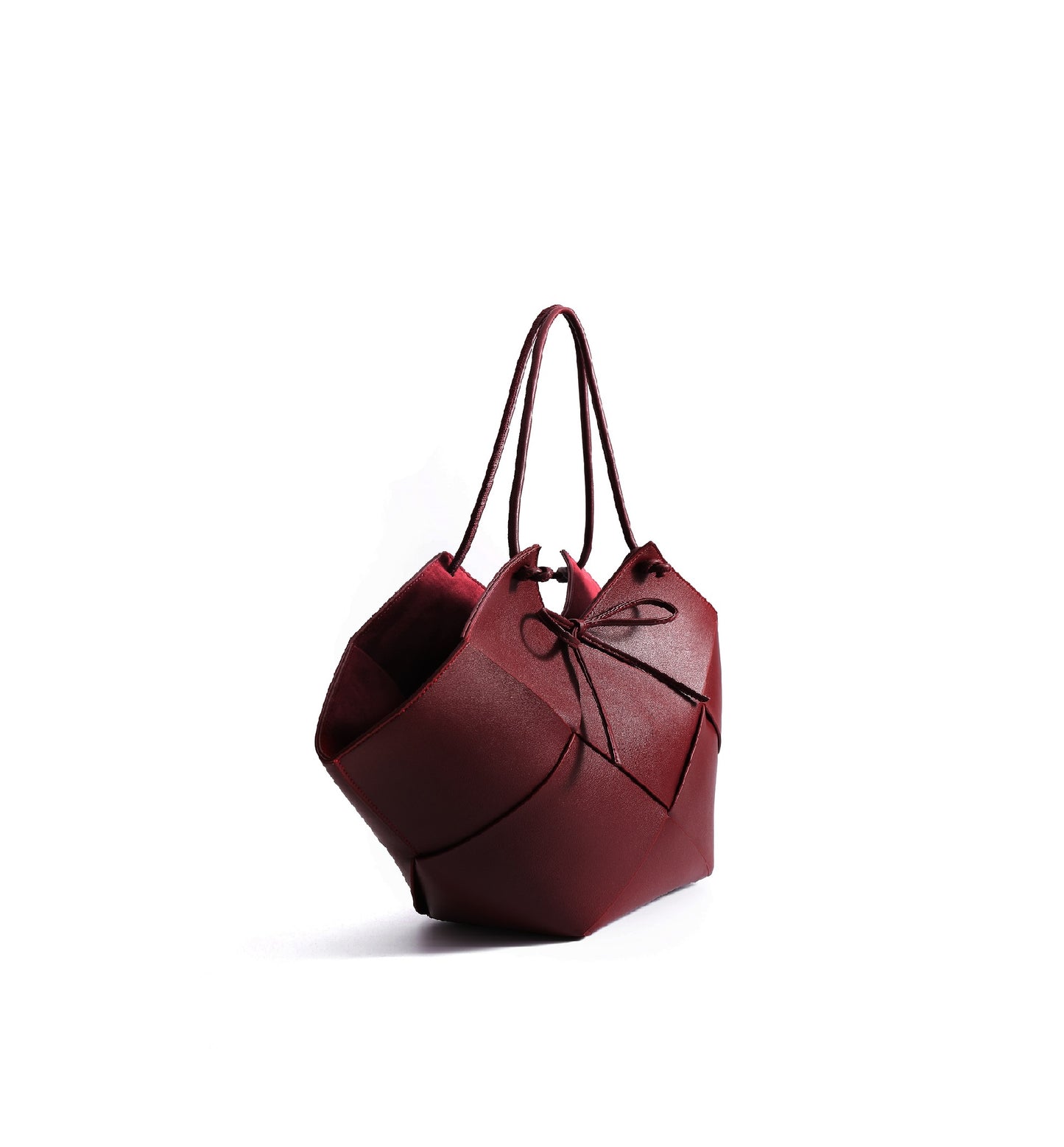 Taylor Contexture Leather Bag, Plum
