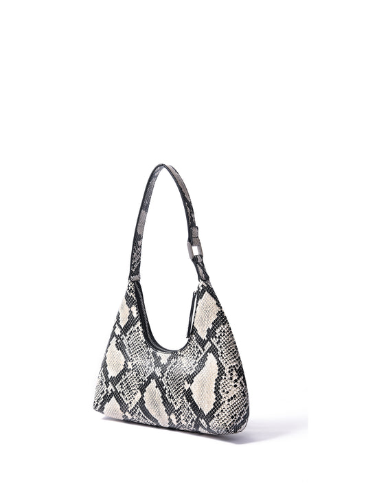 Alexia Bag in Smooth Leather, Snake