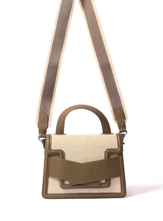 Evelyn bag, Evelyn handbag, Evelyn crossbody bag, canvas bag, leather bag