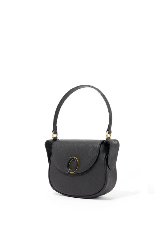 Minako Leather Bag, Black