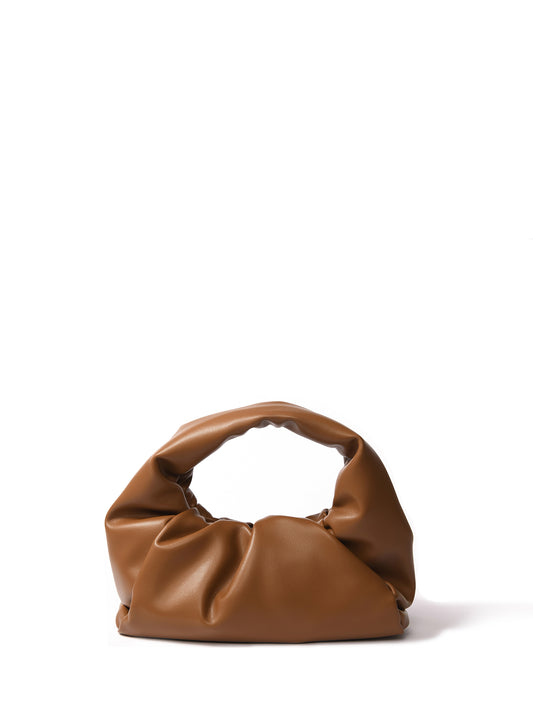 marshmallow bag, marshmallow handbag, soft leather bag,croissant bag