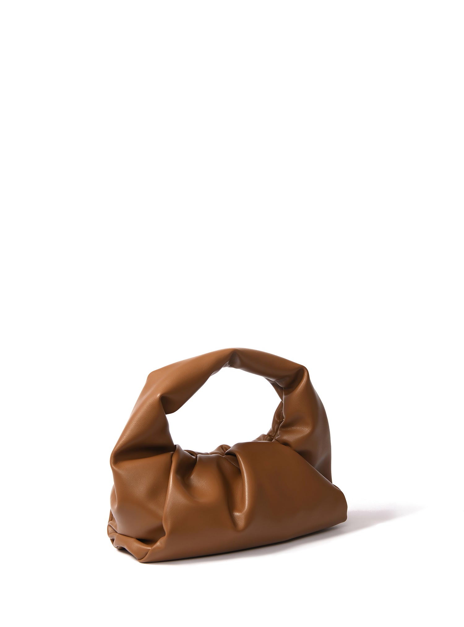 Marshmallow Croissant Bag in Soft Leather, Caramel – Bob Oré