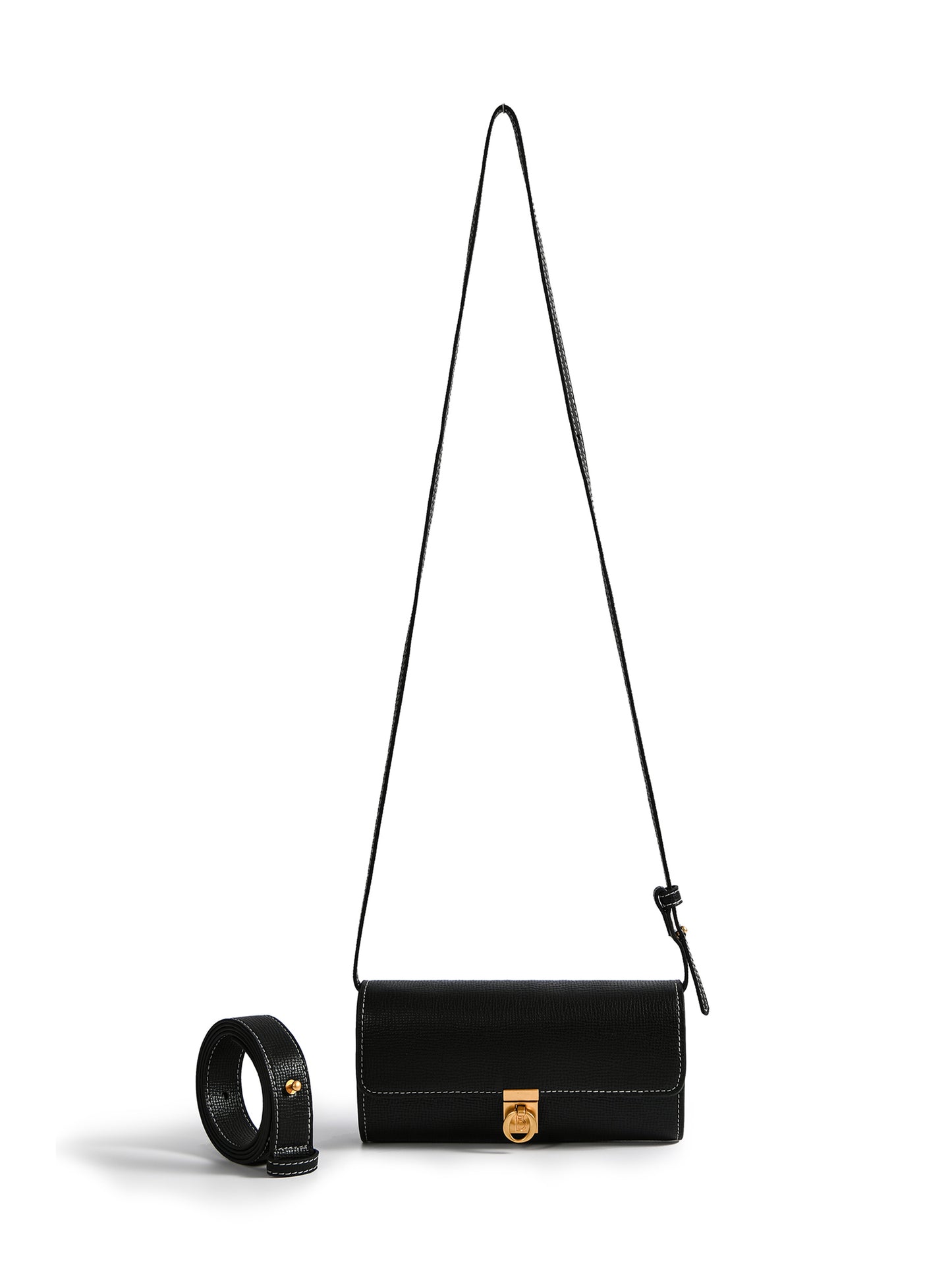 Aria 3-way Convertible Belt Crossbody Pencil Bag, Black