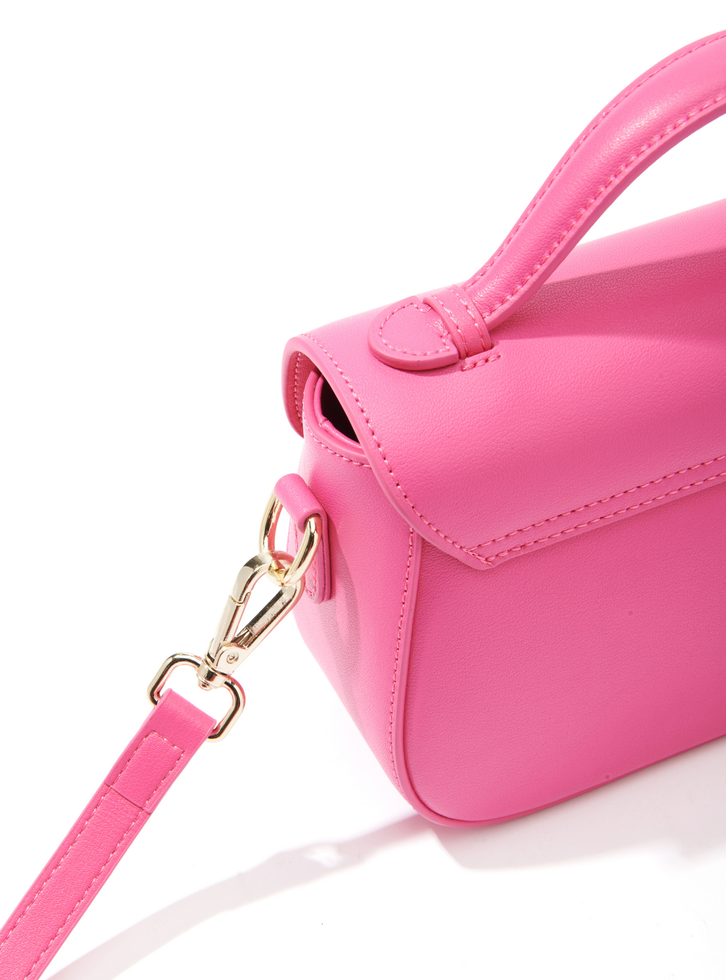 Makoto Leather Bag, Pink